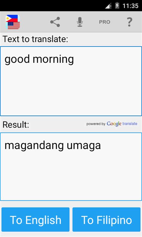 translate english to philippines google translate